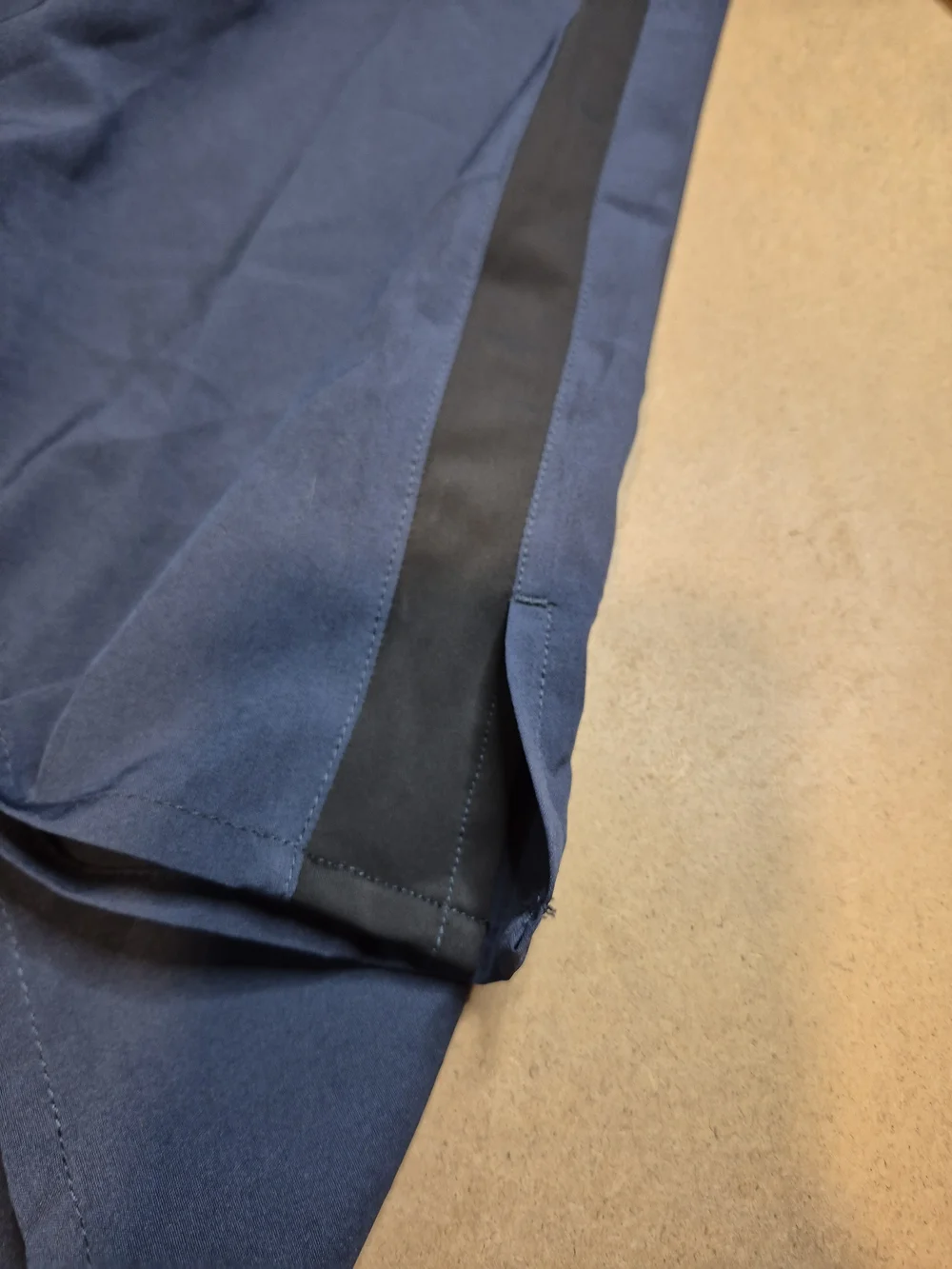 P'tula Navy Athletic Performance Shorts with Black Waistband 4555